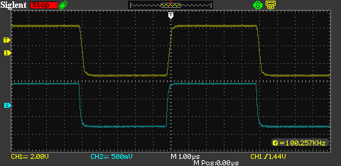 100 KHz square wave output top vs input bottom.jpg